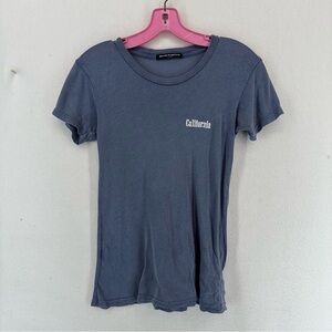 Brandy Melville Short Sleeve California T Shirt One Size Blue